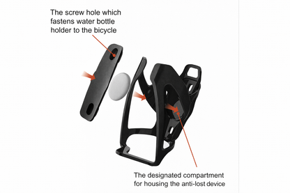 Cyklo držiak na fľašu so smart lokátorom (Apple Find My)