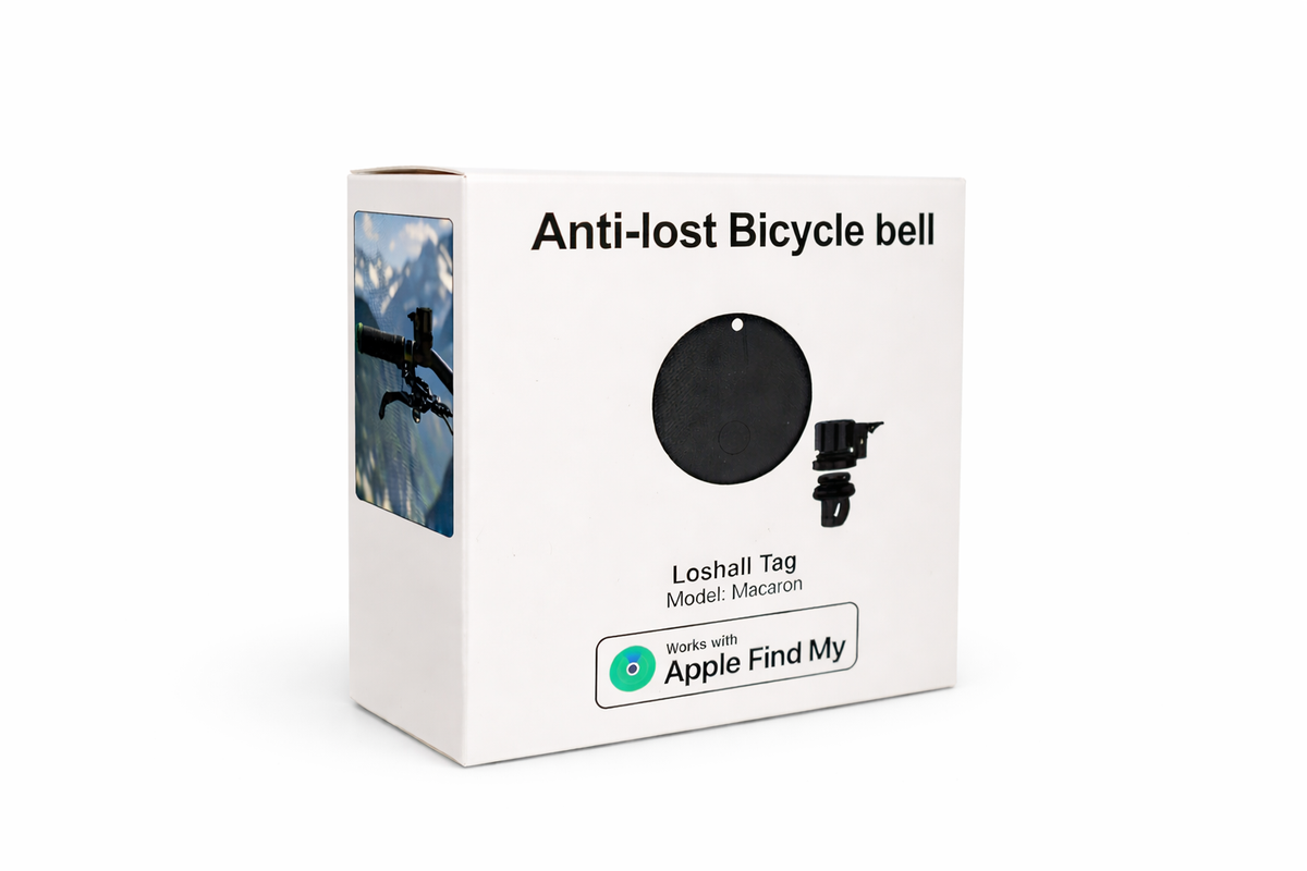 Zvonček na bicykel so skrytým smart lokátorom (Apple Find My)