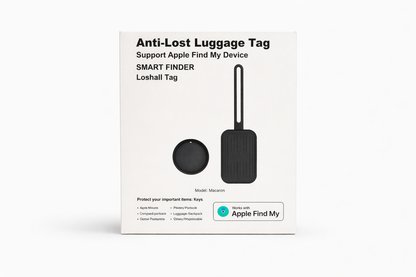 Cestovná menovka na batožinu so skrytým lokátorom (Apple Find My)