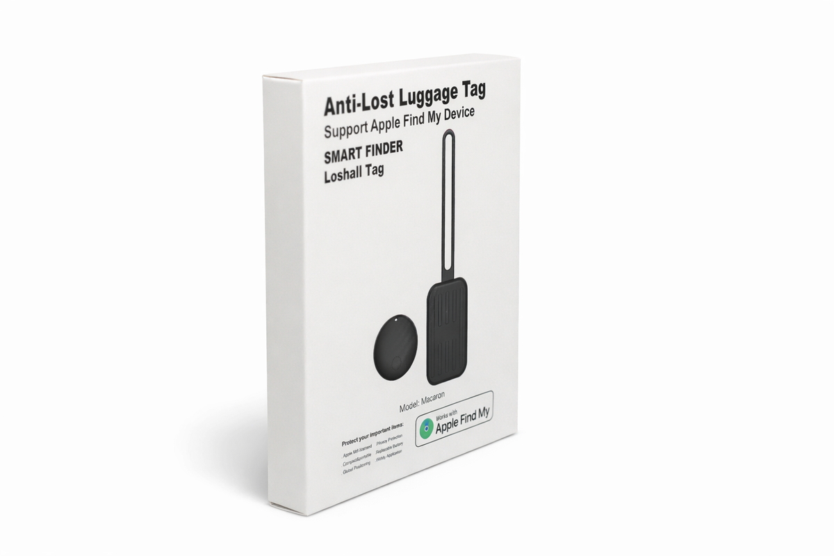 Cestovná menovka na batožinu so skrytým lokátorom (Apple Find My)