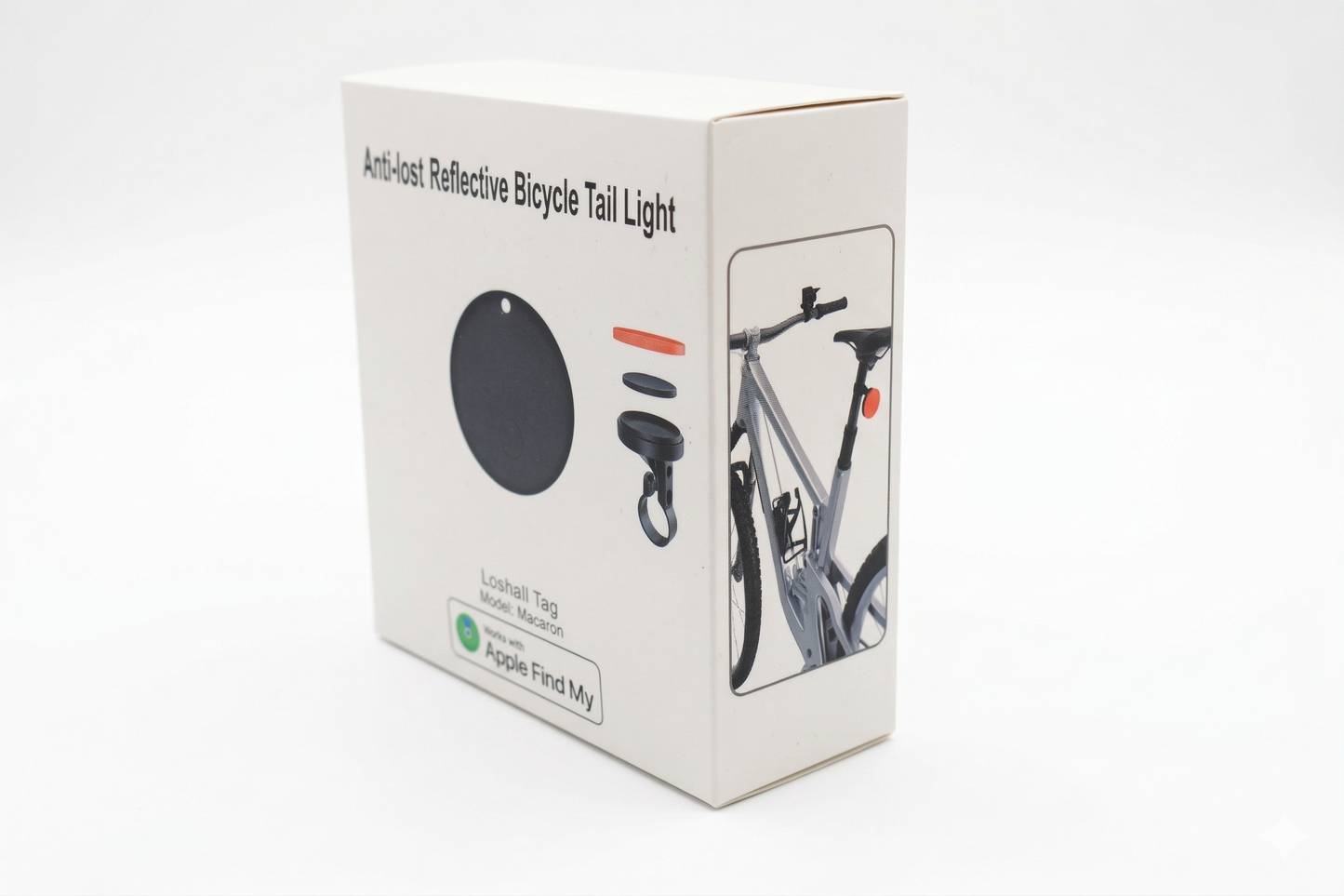 Bezpečnostná odrazka na bicykel so smart lokátorom (Apple Find My)